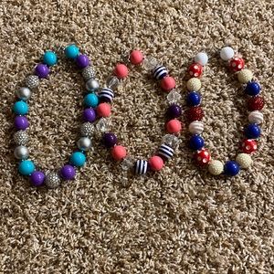 Bubble bead necklaces